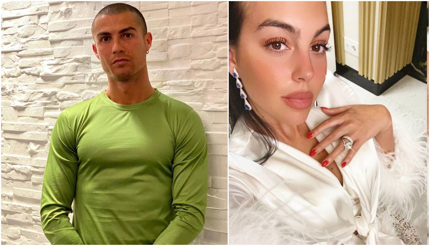 Rekorder Ronaldo dosegao 250 milijuna pratitelja, a Georgina se hvali dijamantnim prstenom
