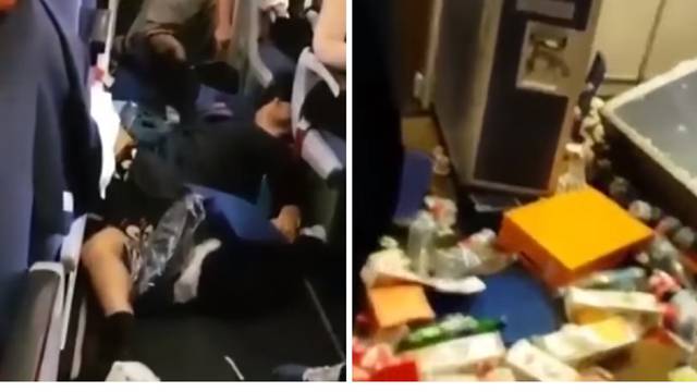 Drama na letu: Stvari letjele po avionu, putnici ležali na podu