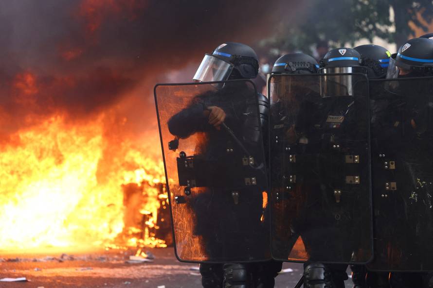 Nationwide day of student protests in France