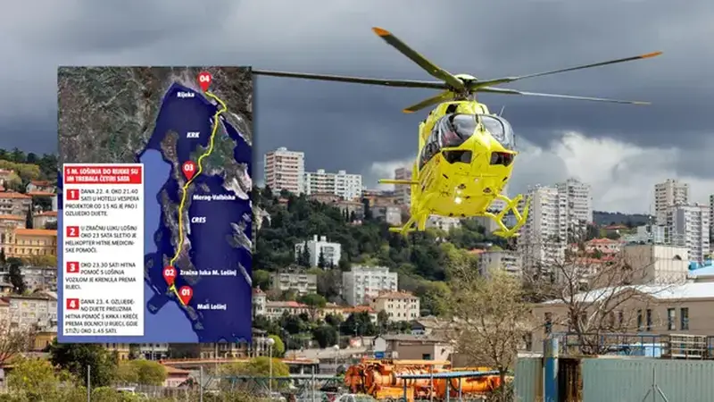 OTKRIVAMO Završen nadzor zbog helikoptera koji je išao po dijete na Lošinj pa ga ostavio 31 heelic