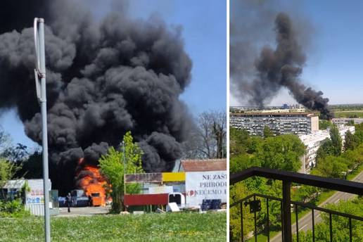 Izgorjelo smeće, plastika i papir, vatra je pod kontrolom. Kalinić: 'Kvaliteta zraka nije narušena'