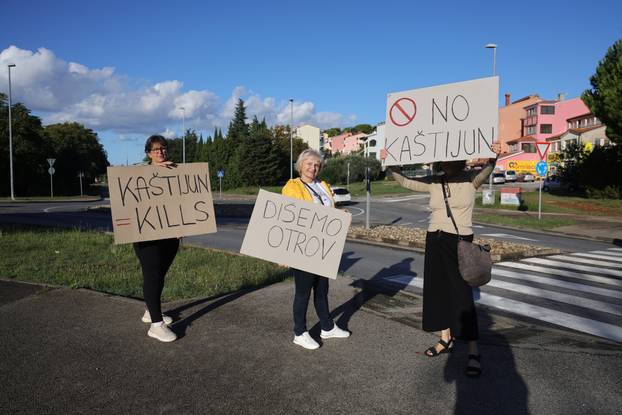 Pula: Prosvjed zbog smrada iz centra za gospodarenje otpadom Kaštijun