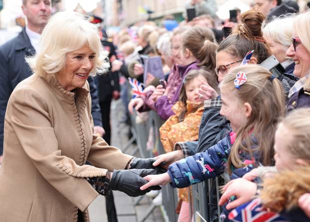 Britain's Queen Camilla visits Shrewsbury