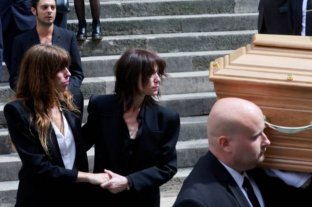 Funeral of late singer and actress Jane Birkin in Paris