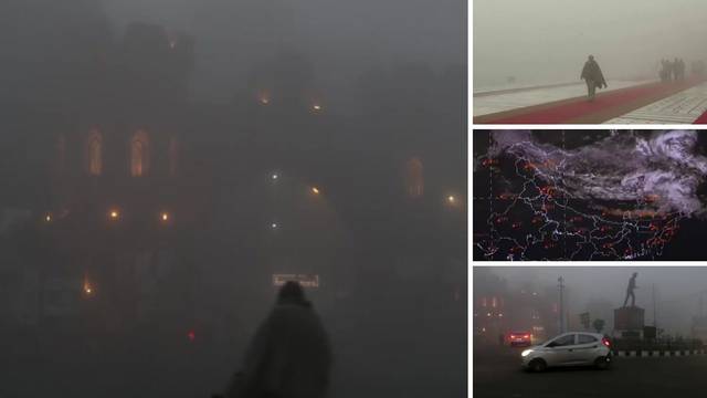 VIDEO Gusta magla prekrila je sjever Indije, otkazuju vlakove i letove: 'Čekam već 24 sata...'
