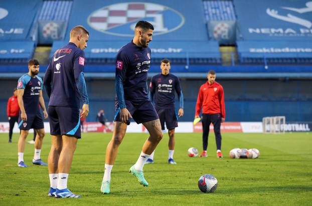 Zagreb: Trening hrvatske nogometne reprezentacije na Maksimiru