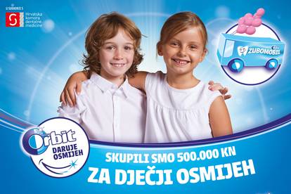 Kampanja Orbit daruje osmijeh prikupila 500 000 kuna