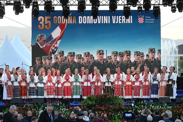 Svečani koncert u Zagrebu povodom 35. obljetnice postrojavanja Zbora narodne garde i ustrojavanja Hrvatske vojske i policije