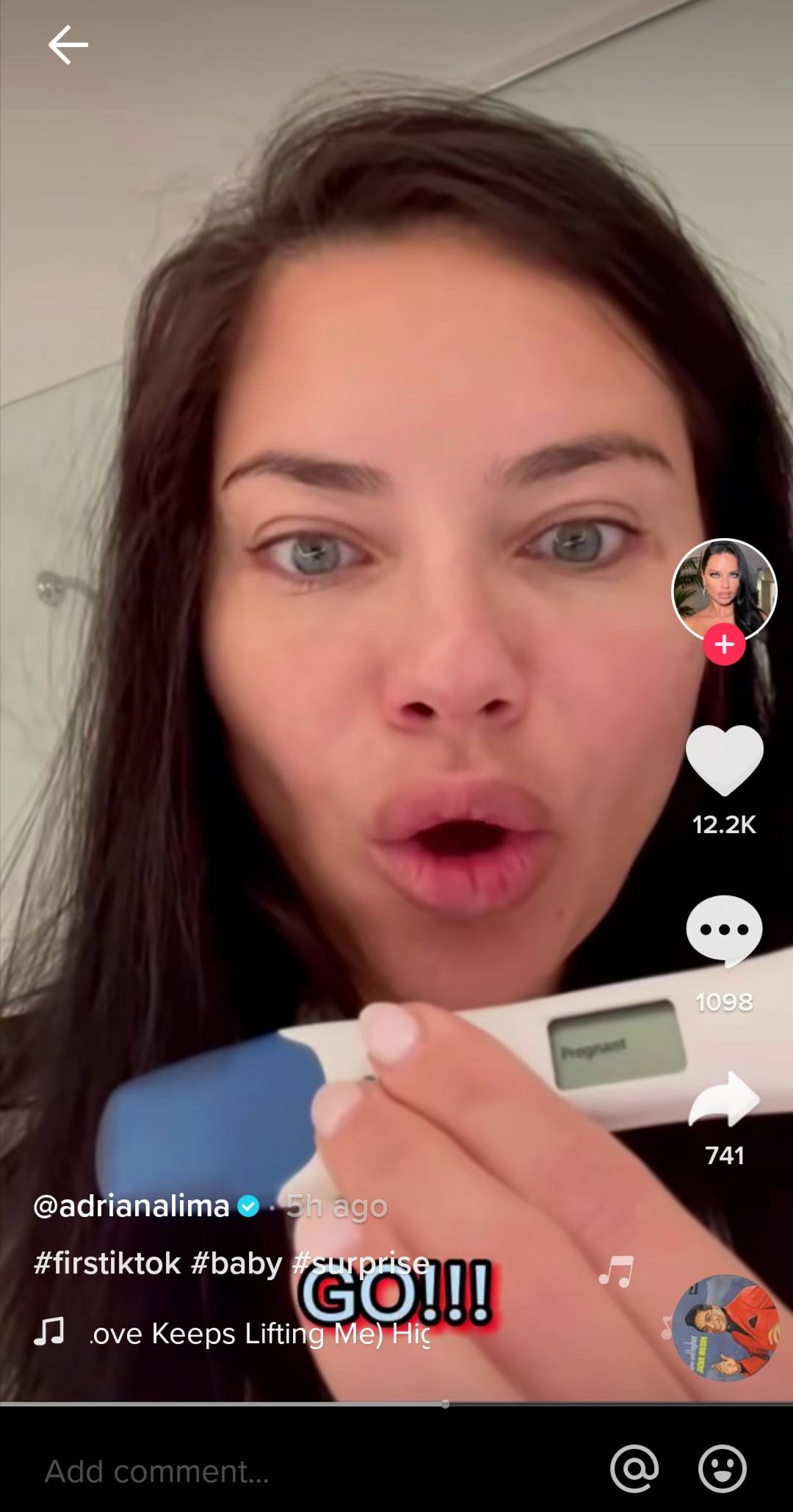 Adriana Lima videozapisom na TikToku otkrila da je trudna