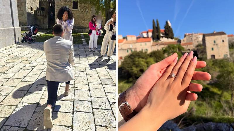 Vucin sin zaprosio djevojku na Hvaru, pogledajte romantični trenutak u krugu najbližih