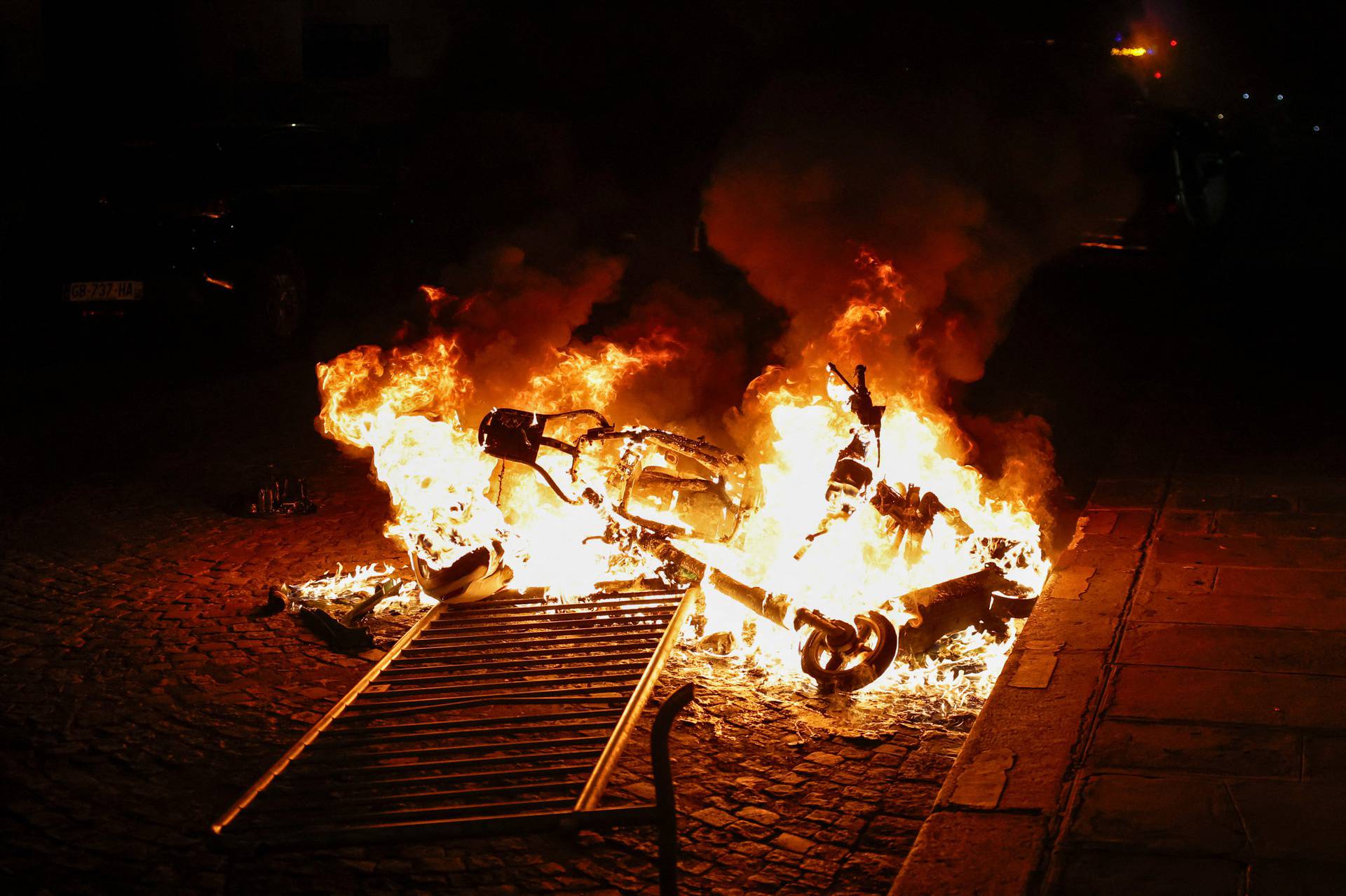 Fifth night of riots after a teenager shot dead by police in Paris suburb