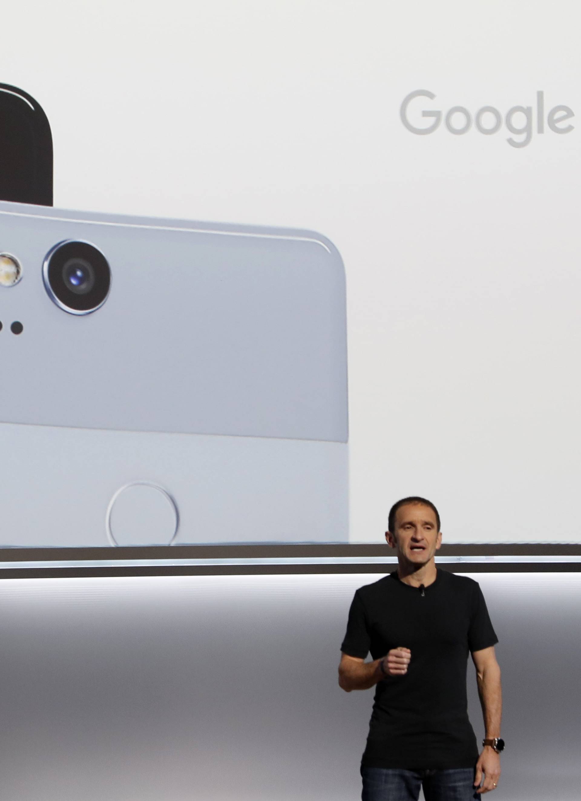 Google's Queiroz speaks during a launch event in San Francisco
