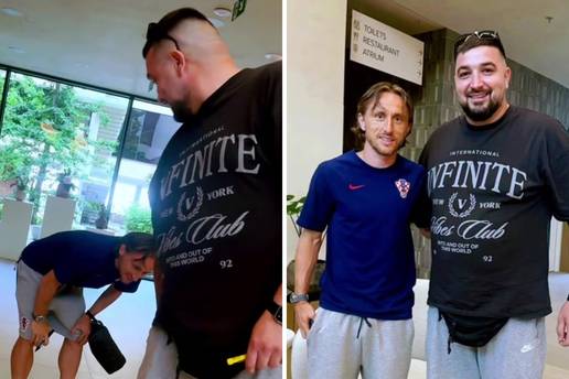 VIDEO Luku Modrića iznenadio navijač neobičnim zahtjevom u hotelu: 'Pa kad si to napravio?'