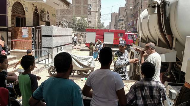 Fire at Coptic church in Egypt