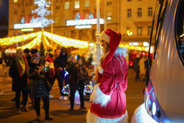 ZET-ov božićni tramvaj u Zagrebu