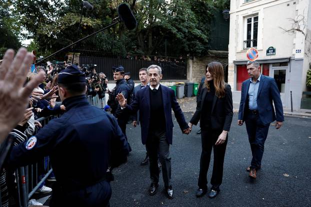 Former French President Sarkozy goes to jail to begin five-year sentence