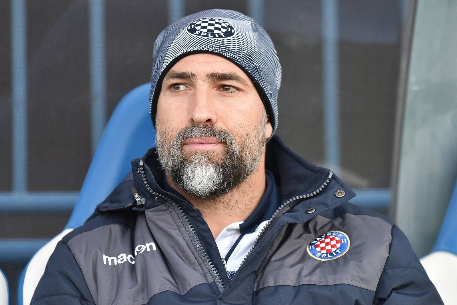 Koprivnica: Zagrijavanje igrača prije početka utakmice HNL-a Slaven Belupo - HNK Hajduk