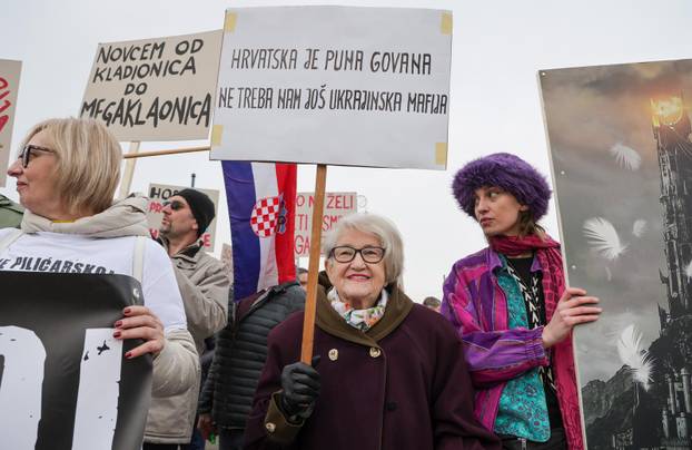 Zagreb: Prosvjed protiv kompleksa industrijskih megafarmi i klaonica peradi u Sisačko-moslavačkoj županiji