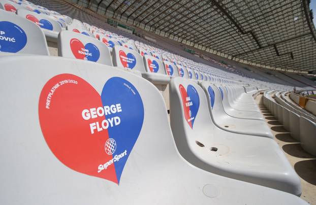 Split: Ubijeni George Floyd ima "svoje srce" među sjedalicama Poljuda