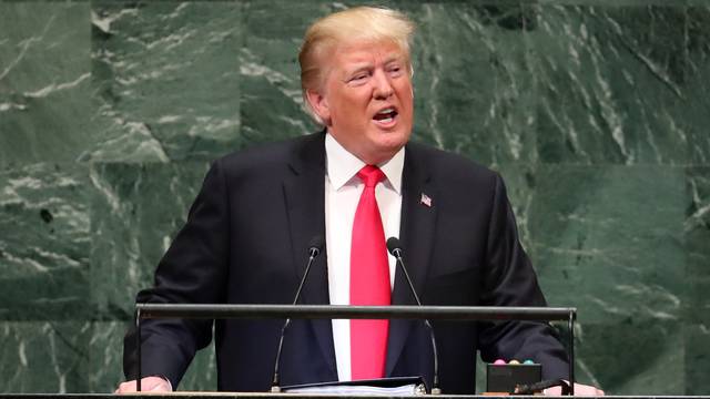 U.S. President Trump addresses the United Nations General Assembly in New York