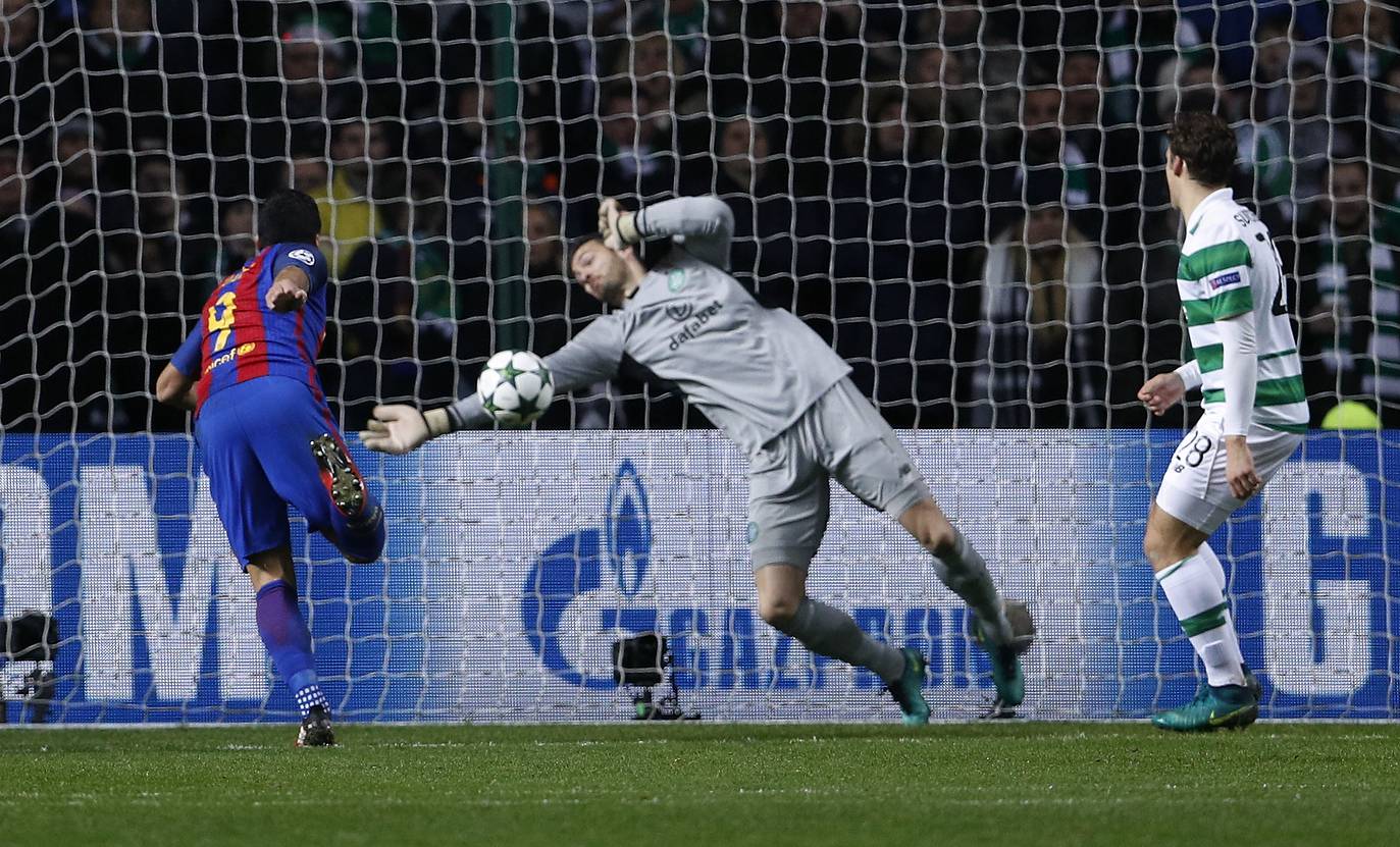 Celtic's Craig Gordon makes a save