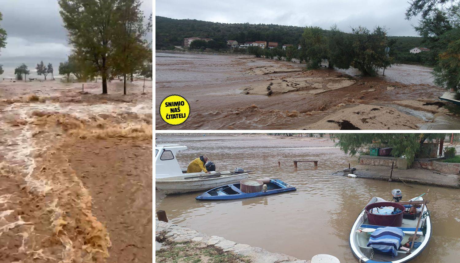 VIDEO Katastrofa kraj Obrovca: 'Umjesto ceste tu je sad rijeka...  plaže nema, kao da je izbrisana'