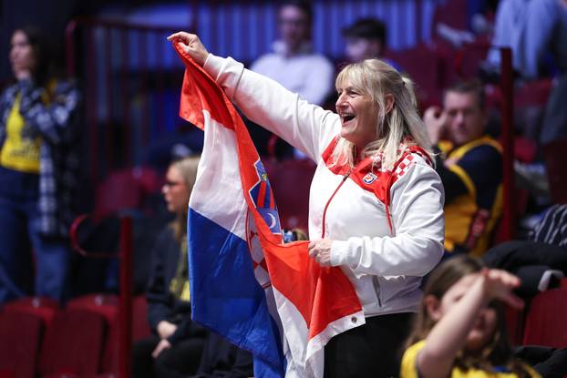 Susret Švedske i Hrvatske u prvom krugu EHF Europskog prvenstva,navijači