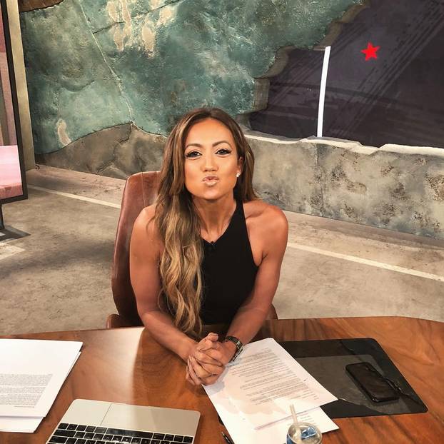 FOTO Incident u studiju Lige prvaka: Voditeljici pukla uska haljina, Henryju su 'bježale oči'