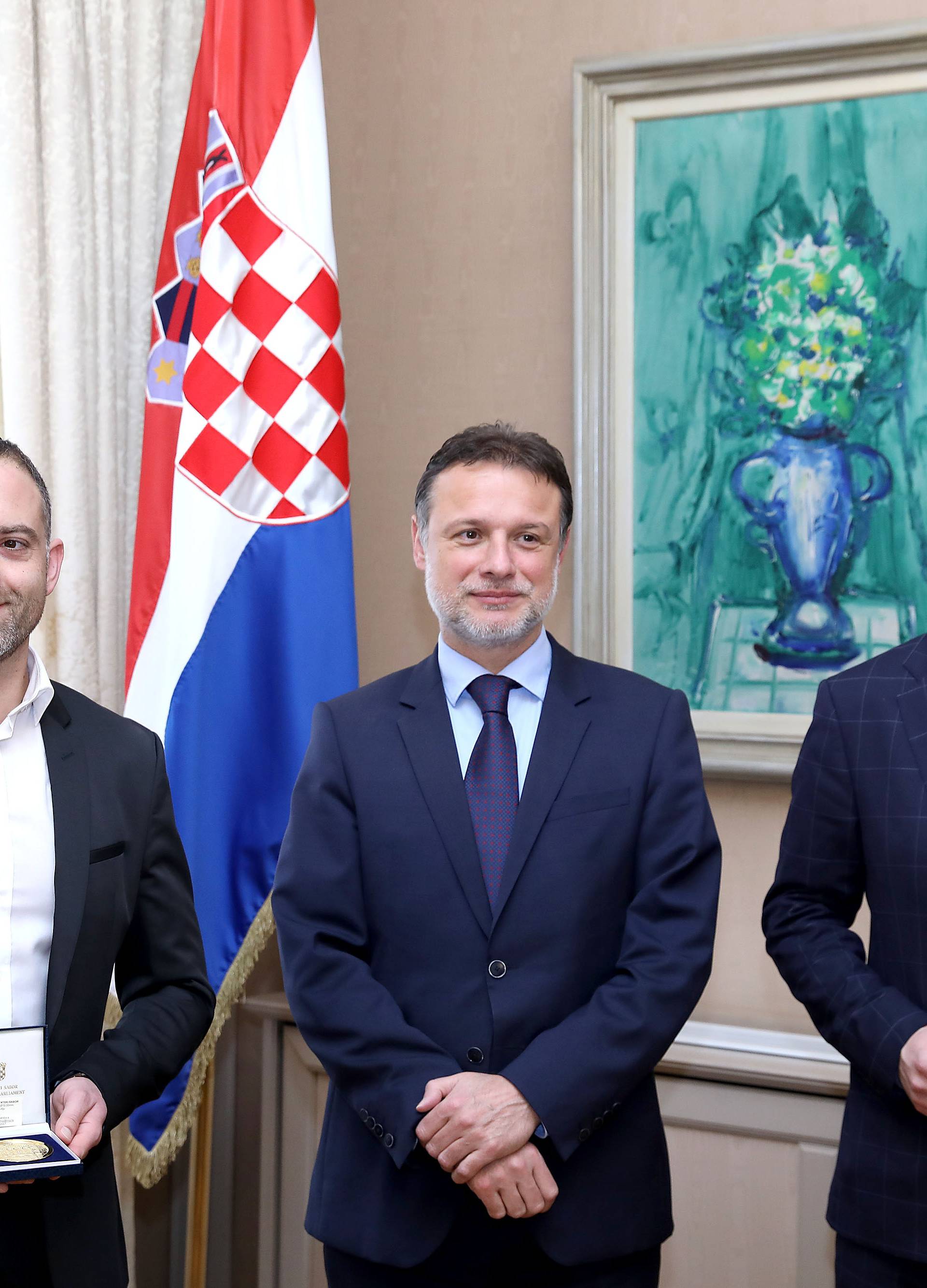 Zagreb: JandrokoviÄ primio rukometne suce koji su sudili finale Svjetskog prvenstva