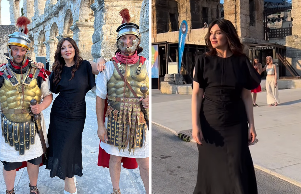 Nina zanosno prošetala Pulom pa pozirala s gladijatorima: Što radimo odjekivat će u vječnosti