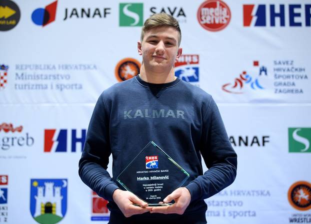 Marko Milanović, sin predsjednika RH Zorana Milanovića, dobio priznanje za najuspješnijeg hrvača među kadetima