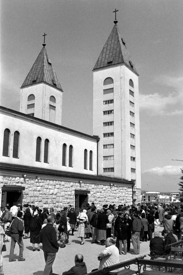 Međugorje - jedno od najpoznatijih katoličkih hodočasničkih odredišta, 27.1.1991.
