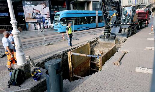 RADOVI U ZAGREBU Grade podzemni spremnik u centru