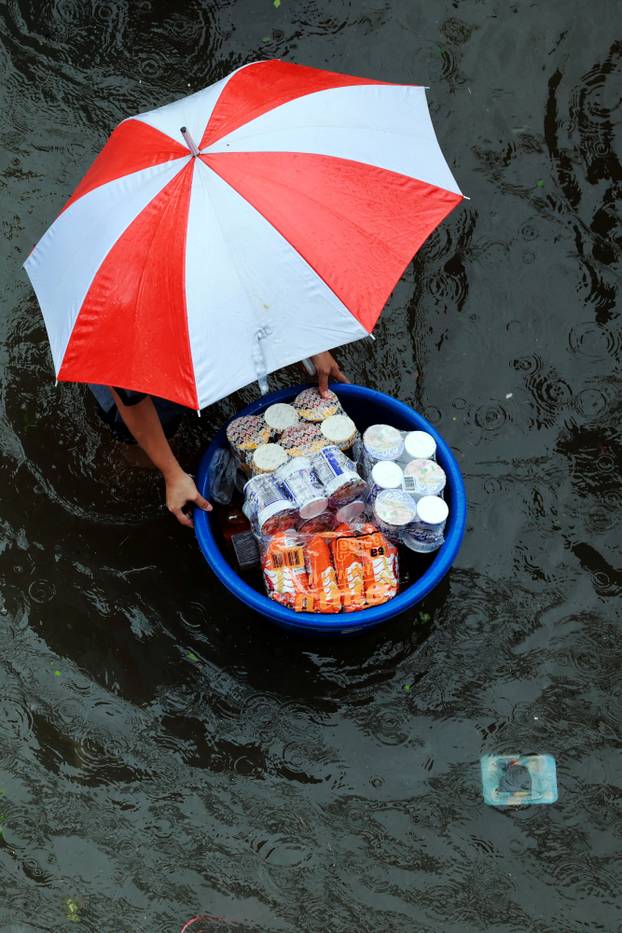 Heavy rain in Bangkok
