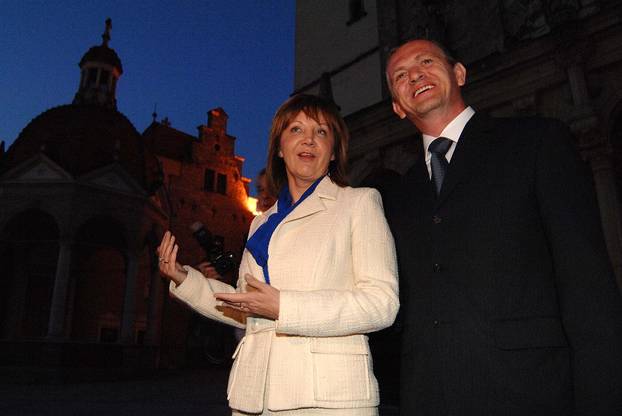 ARHIVA - 2009. Marija Bistrica: ?ur?a Adleši? crkveno se vjen?ala sa suprugom Staškom