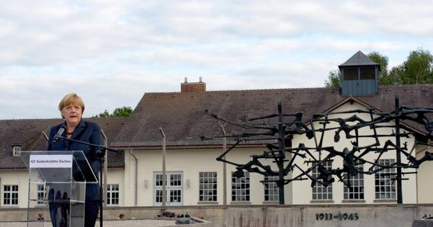 Merkel visits Dachau Concentration Camp Memorial Site