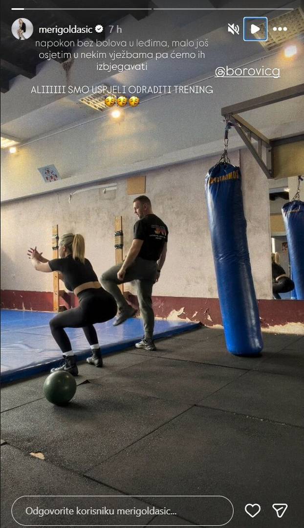 FOTO Intenzivan trening: Ovako Meri Goldašić ostaje u formi!