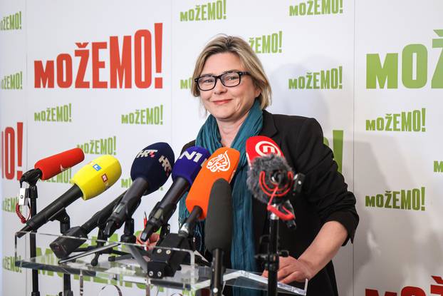 Zagreb: Sandra Benčić održala konferenciju za medije povodom dogovora o formiranju saborske većine