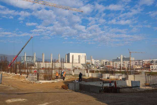 Sjeverna tribina stadiona u Kranjcevi´cevoj gotovo je ve´c izgradena