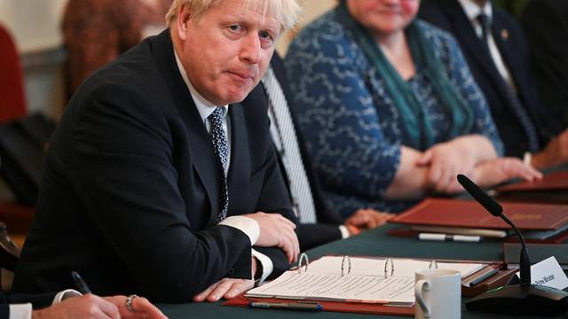 British PM Johnson holds cabinet meeting in Downing Street