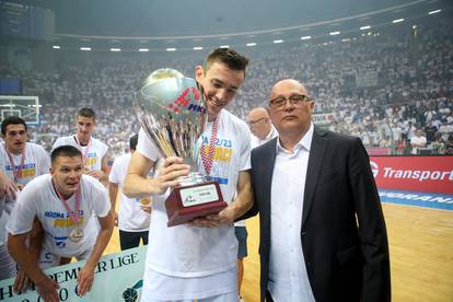Zadar: Slavlje košarkaša KK Zadar nakon osvojenog četvrtog naslova prvaka Hrvatske