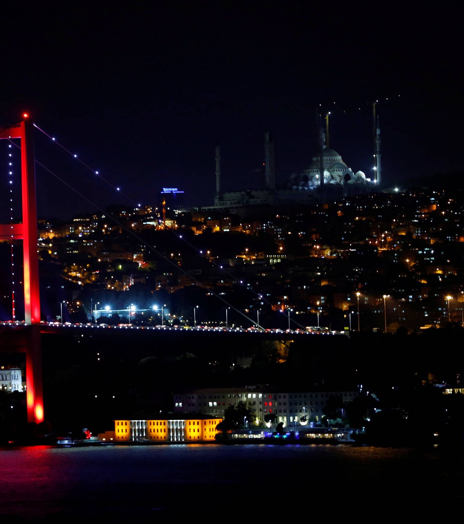 Bosphorus bridge, which links the city's European and Asian sides, is pictured in Istanbul
