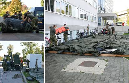 Vojska na Rebru podiže grijane šatore, koristit će ih kod trijaže