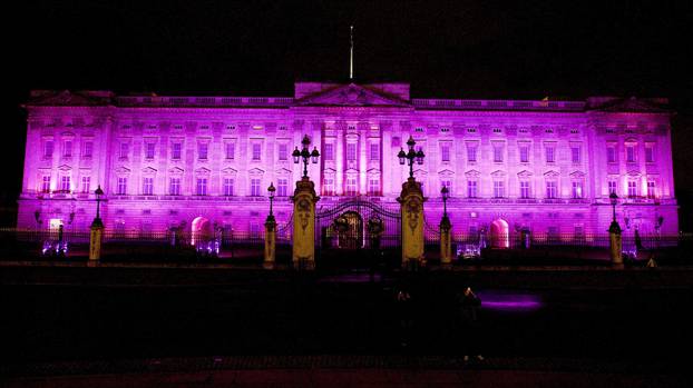 Landmarks turn pink for charity
