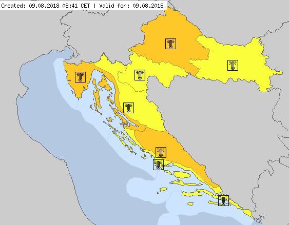 Danas vrhunac vrućina, vikend će konačno donijeti osvježenje