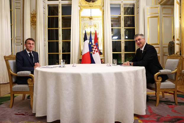 Croatia's Prime Minister Andrej Plenkovic visits Paris