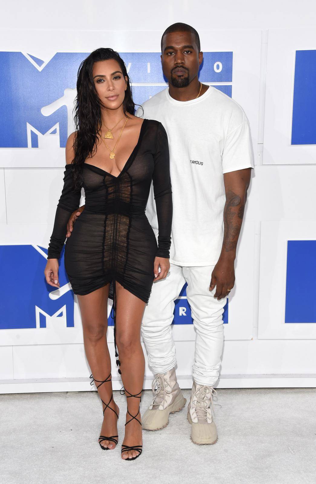 Kanye West and Kim Kardashian File Photo