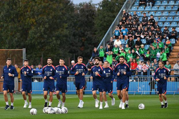 Varaždin: Trening hrvatske nogometne reprezentacije