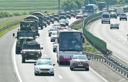 Vozila vojske na hrvatskim cestama: Očekuju se gužve...