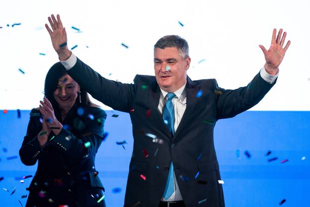 Zagreb: Zoran Milanović pobijedio na predsjedničkim izborima